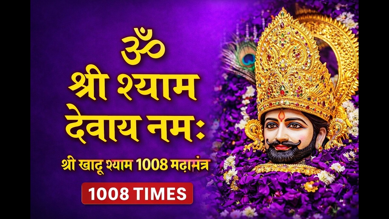 Khatu Shyam 1008 Naam Jaap | Om Shri Shyam Devaya Namah (Powerful Chanting)