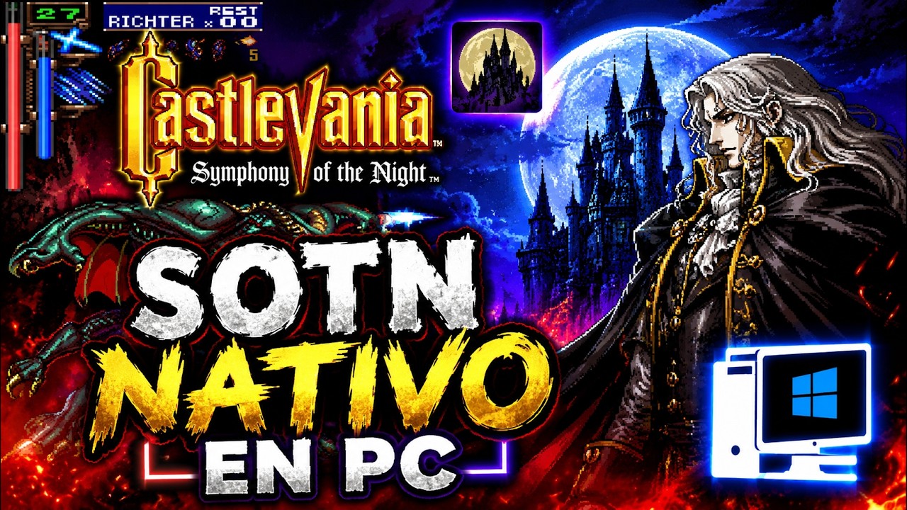 😱 Castlevania SOTN en PC NATIVO | C&oacute;mo Instalar SymphonyRecomp Paso a Paso