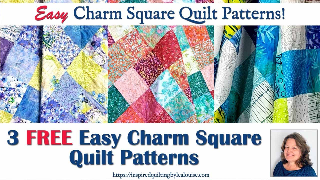 Easy Charm Square Quilt Patterns - 3 Free Baby Quilt Patterns - Quilting Tutorials for Beginner s