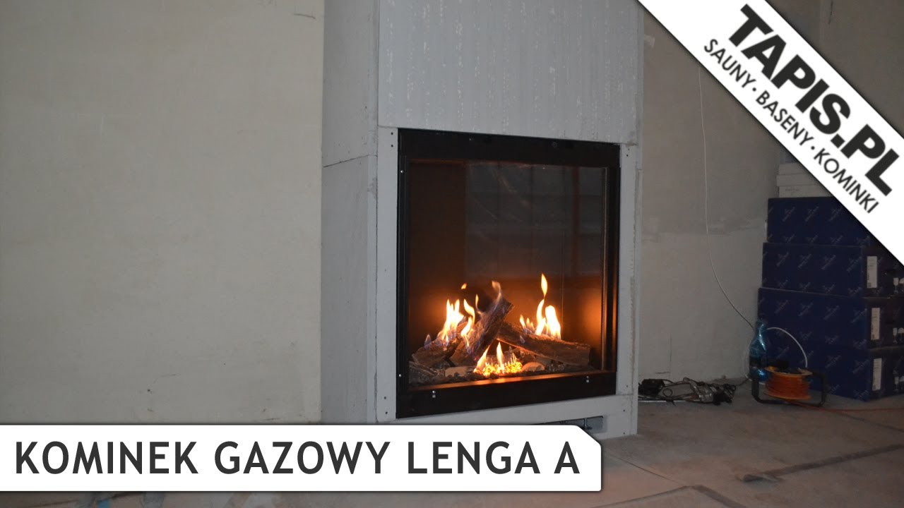 KOMINEK GAZOWY LENGA 800 A MONTAŻ WARASZAWA - KWLINE - KOMINKI  - TAPIS.PL