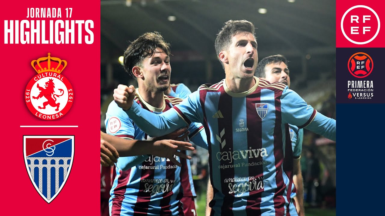 Resumen #PrimeraFederación | CyD Leonesa 2-3 Gimnástica Segoviana CF | Jornada 17 | Temporada 24/25