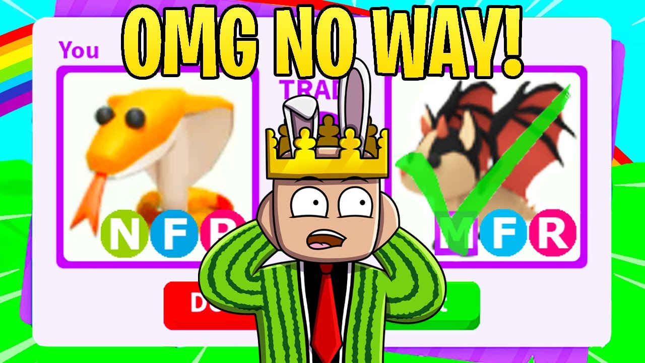 I TRADED the worlds first NEON COBRA (INSANE TRADE adopt me)