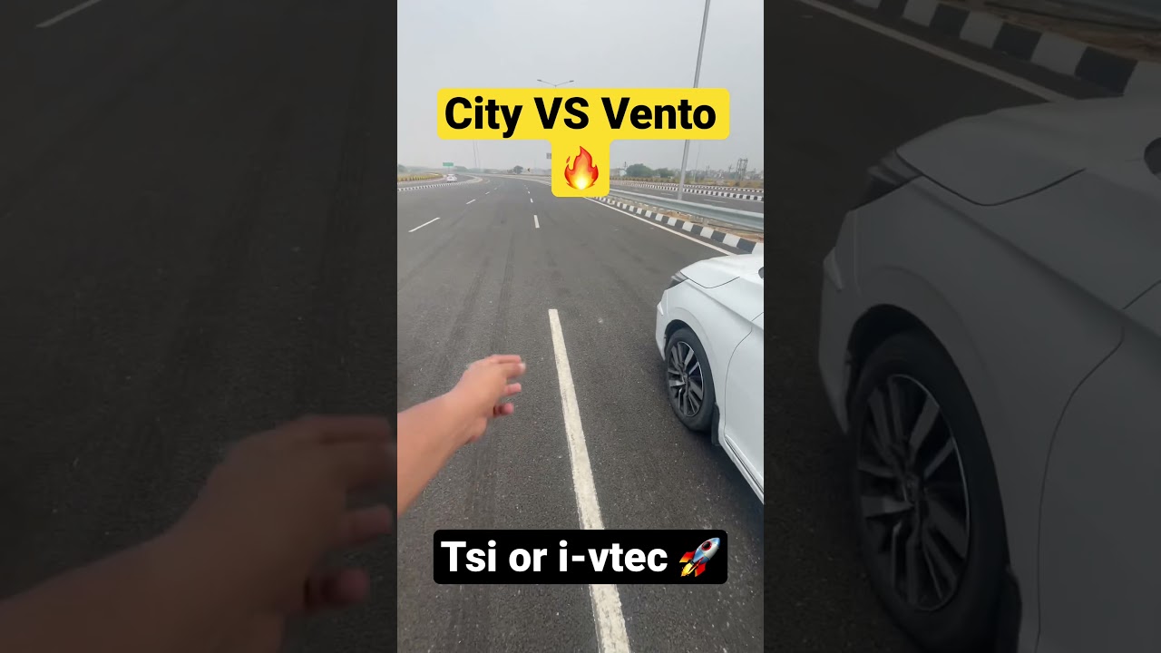 Honda city VS vento🤍&hearts;️ #car #share #best #viral #youtubeshorts #youtube #dragrace #acceleration