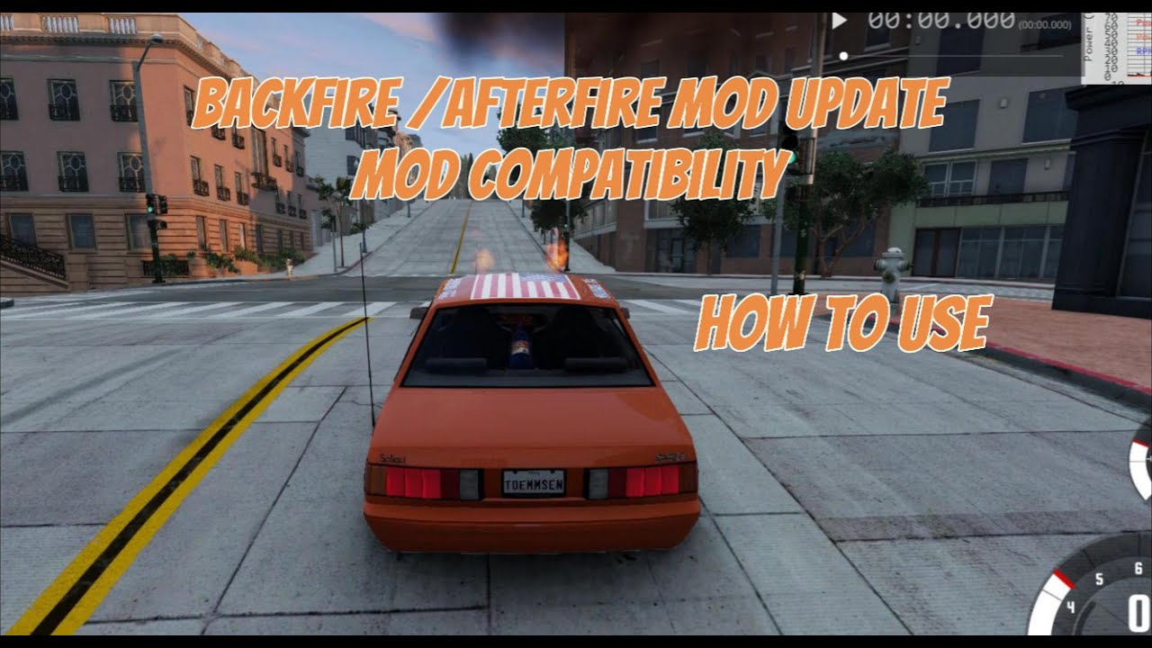 How to use Backfire / Afterfire mod in BeamNG (UPDATE: Mod Compatible)