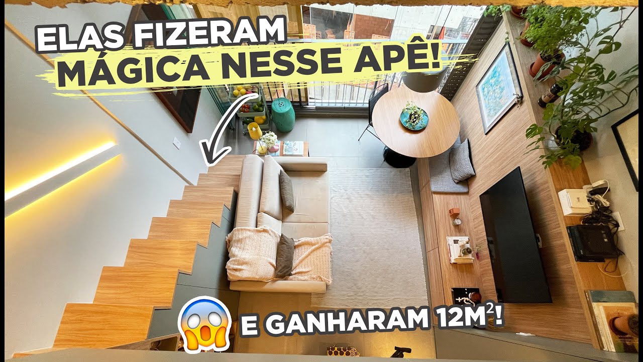 ELAS TRANSFORMARAM ESSE STUDIO DE 25M2 EM 37M2 COM UM MEZANINO INCRÍVEL | GABY GARCIIA