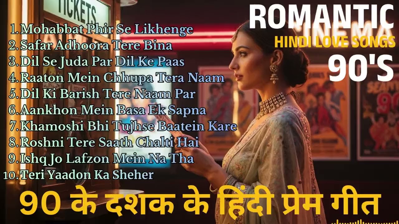 Golden Era 90s Hindi Romantic Hits 🎶 Classic Bollywood Love Songs