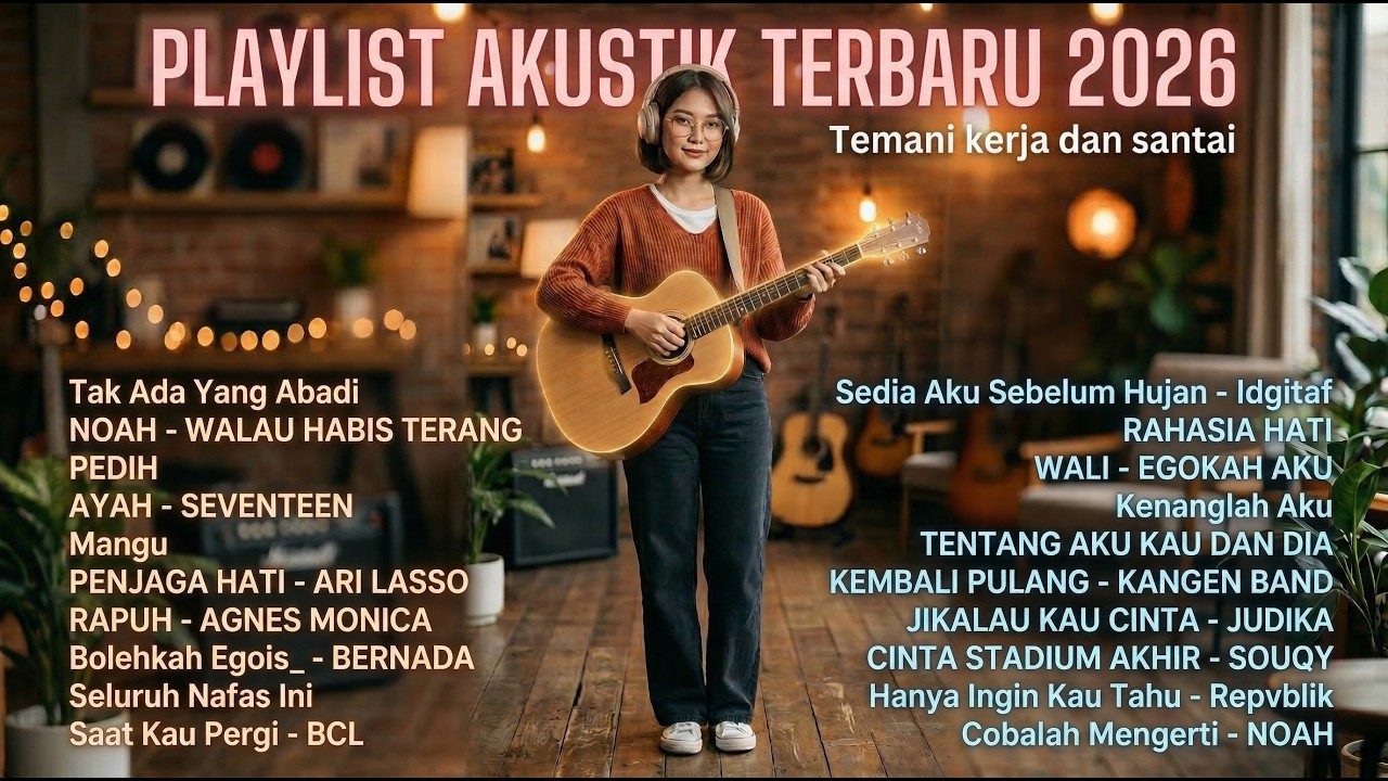 Playlist Akustik Terbaru 2026 🎧 Temani Kerja & Santai | Lagu Viral TikTok + Hits Terpopuler