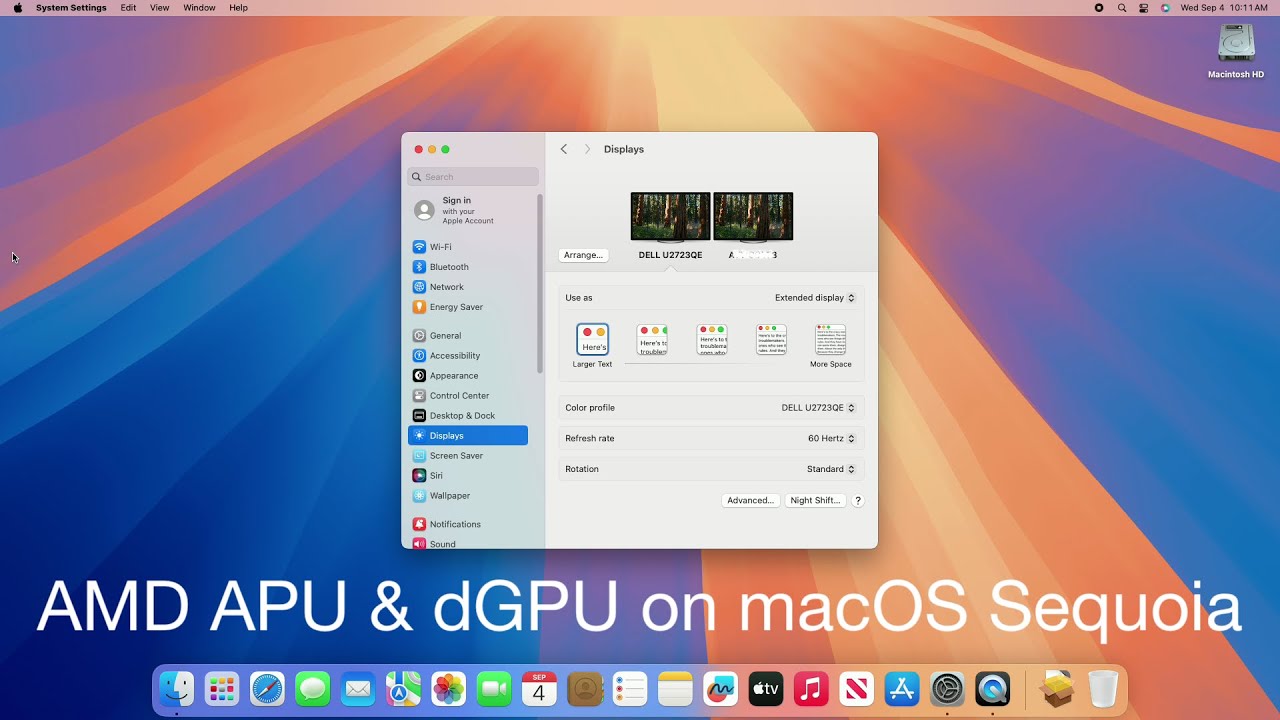 AMD APU and dGPU (Dual Graphics) on macOS Sequoia | Hackintosh