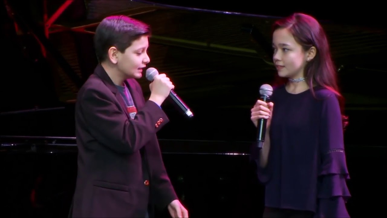 Luca Padovan and Isabella Russo Performing a Song From 