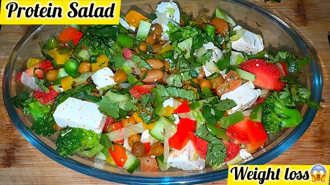 Gym Diet Secret  | 10 Min High Protein Veg Salad | Lose Weight with Taste