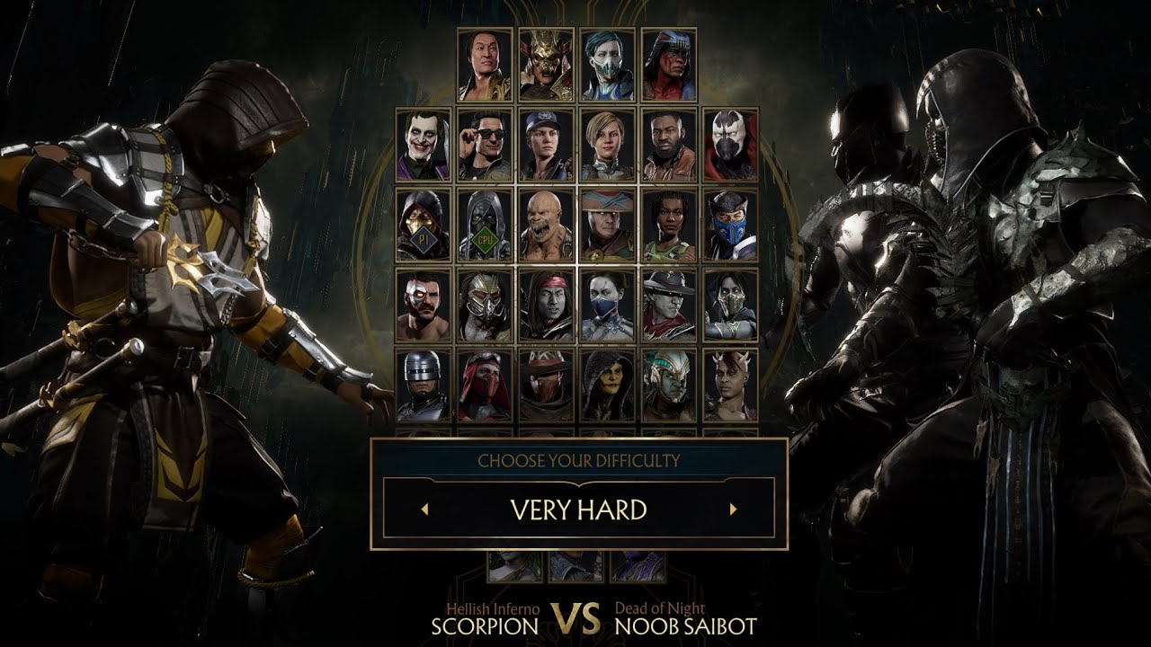 Mortal Kombat 11 — Скорпион против Нуба Сайбота