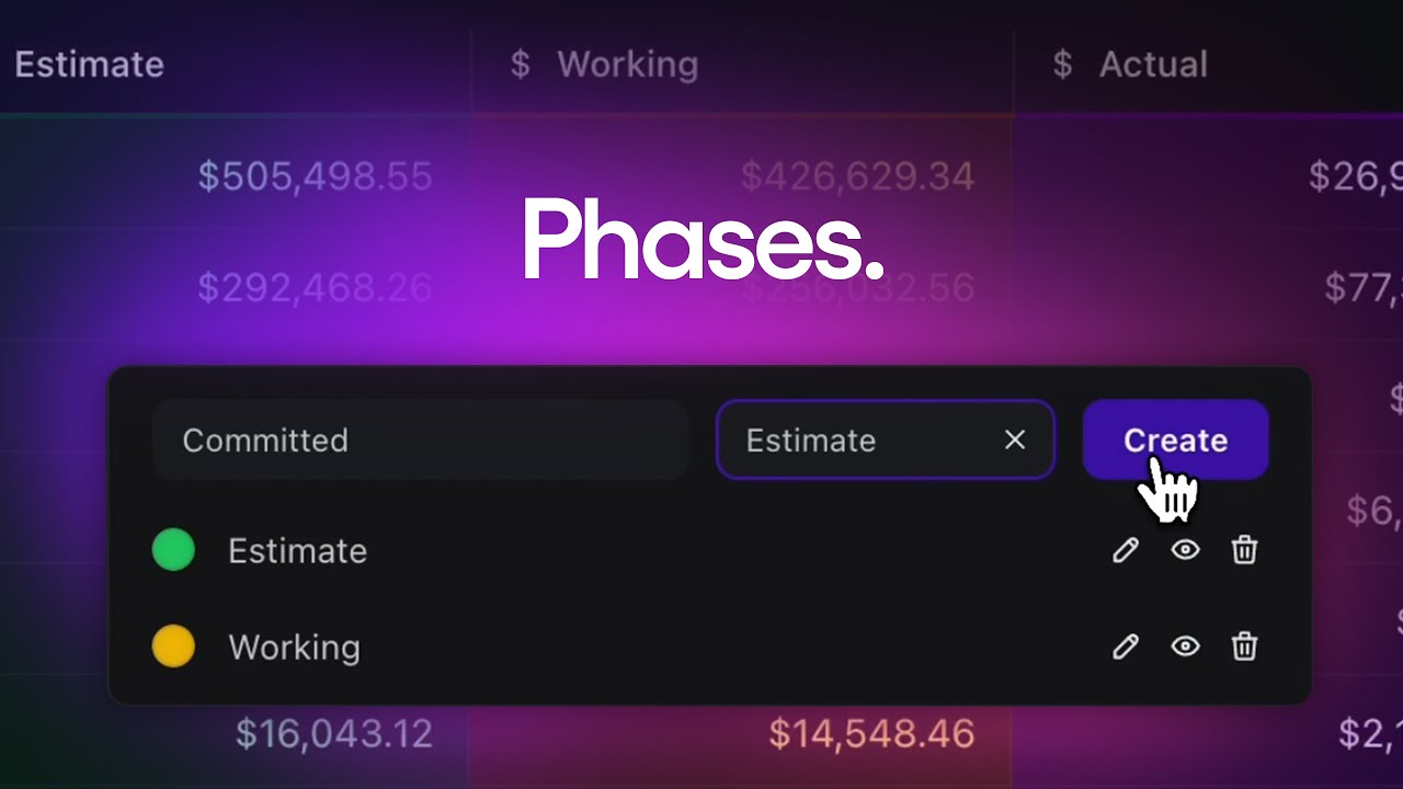 Create Multiple Budget Scenarios with Phases