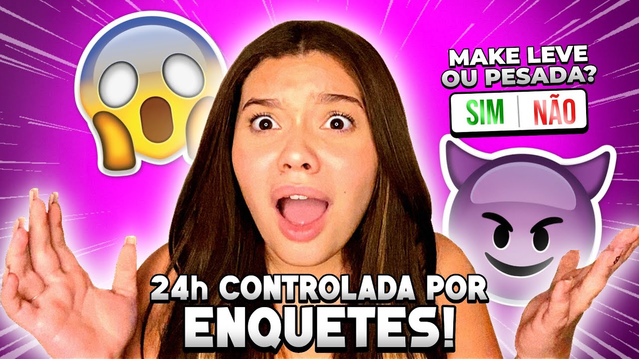 24h CONTROLADA POR ENQUETES!!! O que voc&ecirc;s decidiram na minha vida? #GigiBraggion
