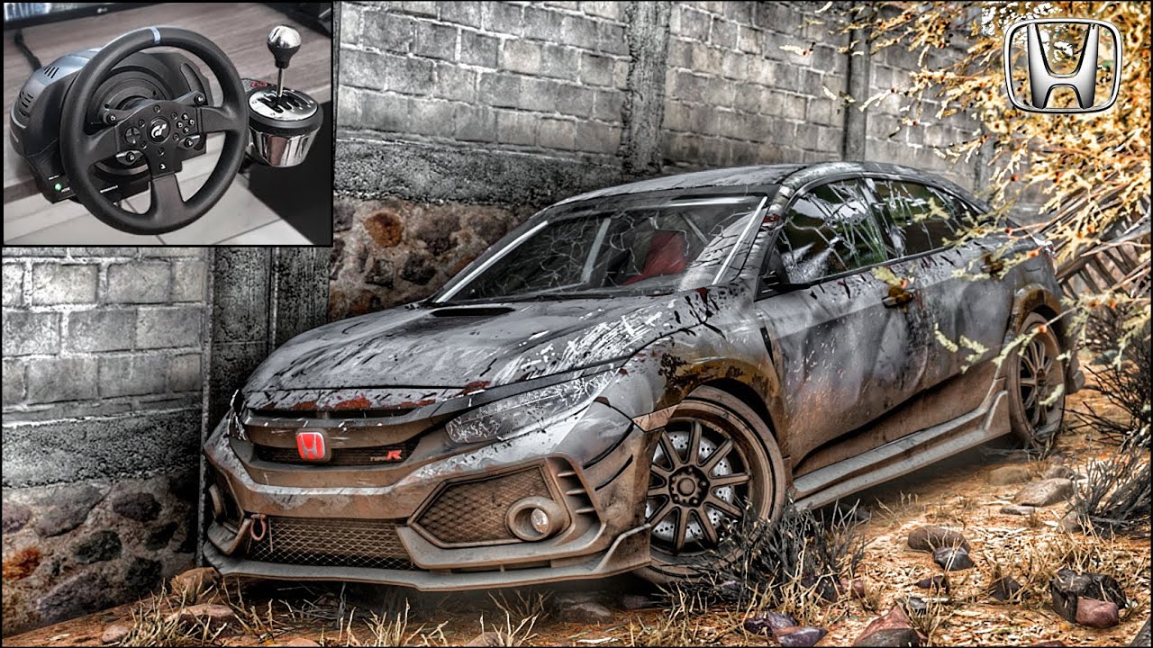 Rebuilding a HONDA CIVIC TYPE R - Forza Horizon 5 - Thrustmaster T300RS Gameplay.