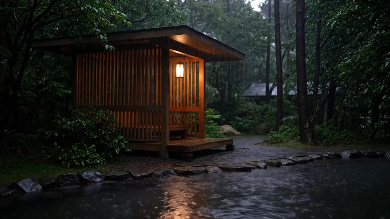Japanese Rain Ambience | Pure Bliss in a Rainy Zen Garden