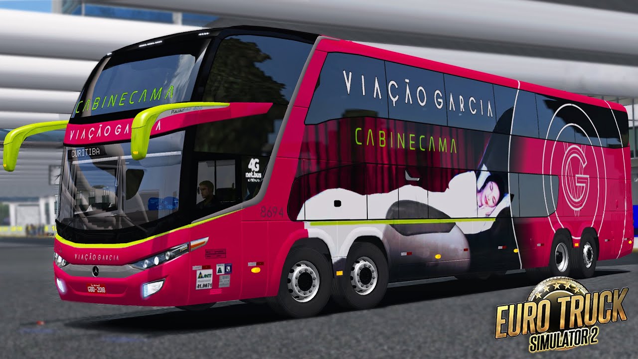 ETS 2 | MOD BUS –EAA+DETAIL MAP | PARADISO G7 1800 DD 15M MB O-500 RSDD | GARCIA CABINE CAMA