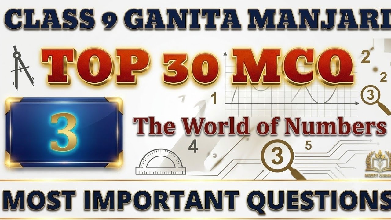 Best MCQ Class 9 The World of Numbers | Ganita Manjari Class 9 MCQ 