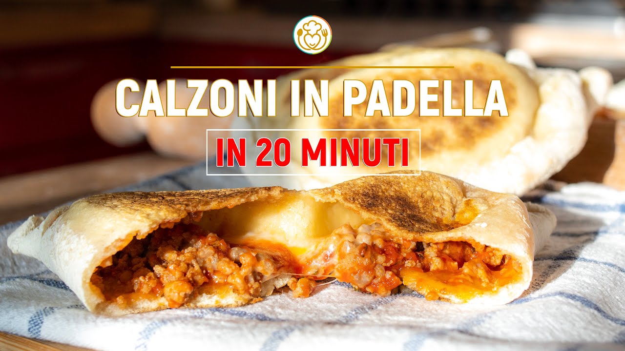 Calzoni in Padella in 20 minuti Senza Forno [Solo 4 Ingredienti - Senza Lievito] | VivoGlutenFree