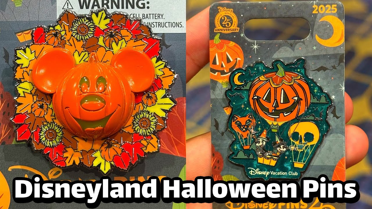 📌 NEW 2025 Halloween Pins Have Arrived at Disneyland!