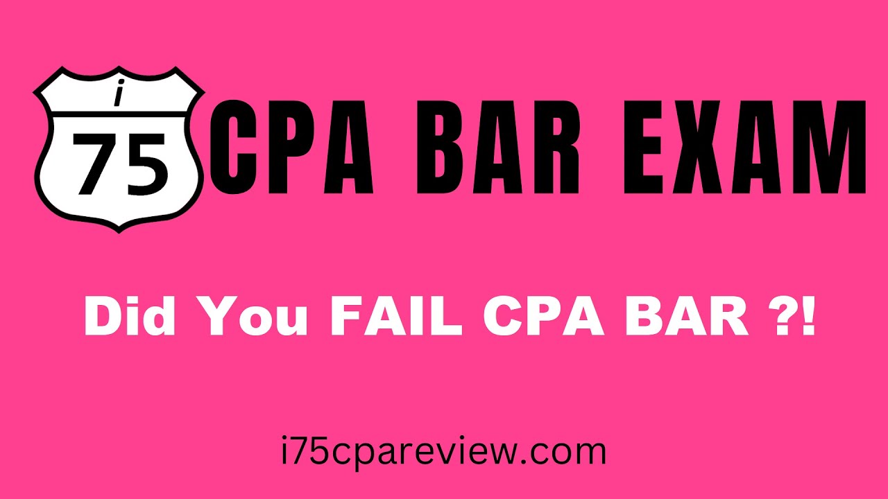 Did You Fail the CPA BAR Exam? By Darius Clark! Must Know CPA BAR Topics-