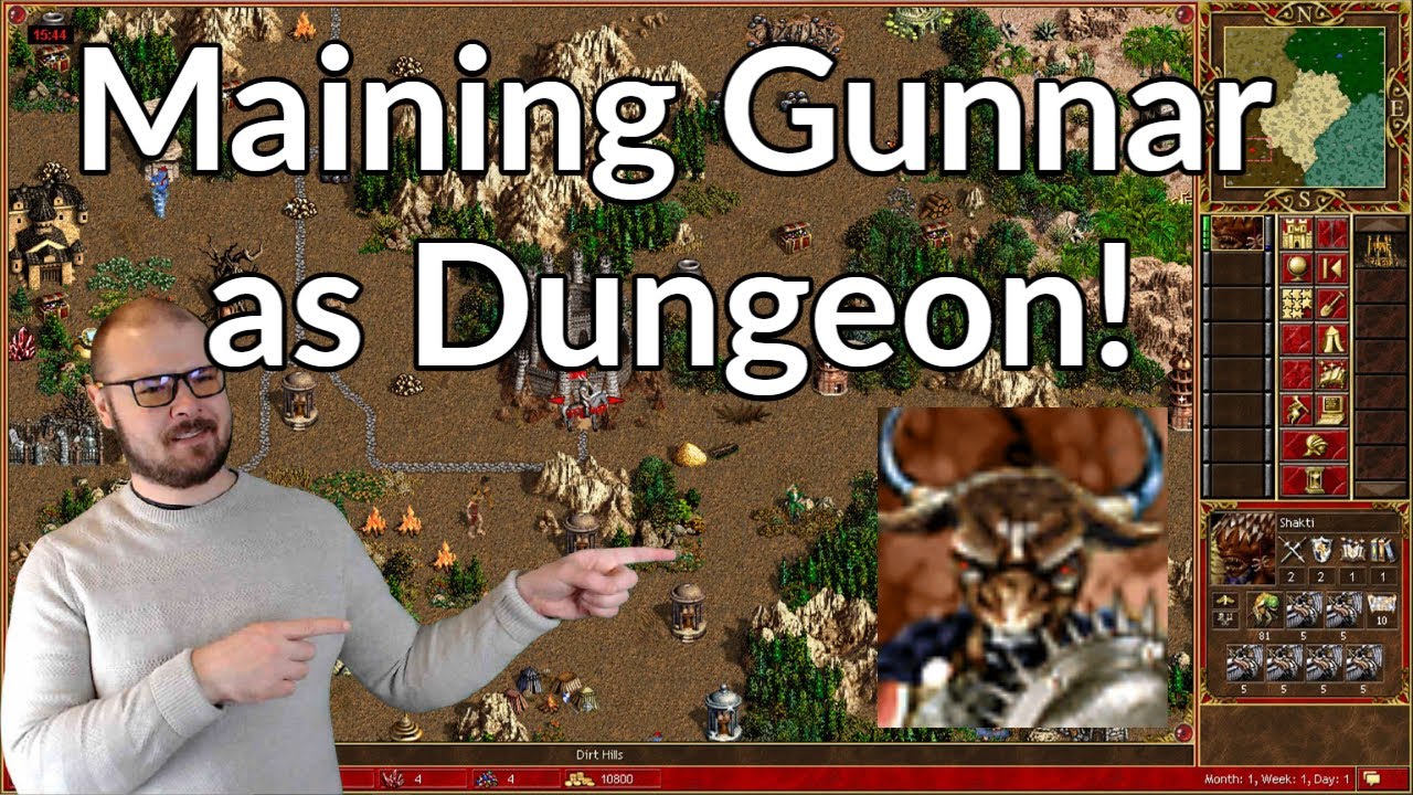 Maining Gunnar as Dungeon! || Heroes 3 Dungeon Gameplay || Jebus Cross || Alex_The_Magician