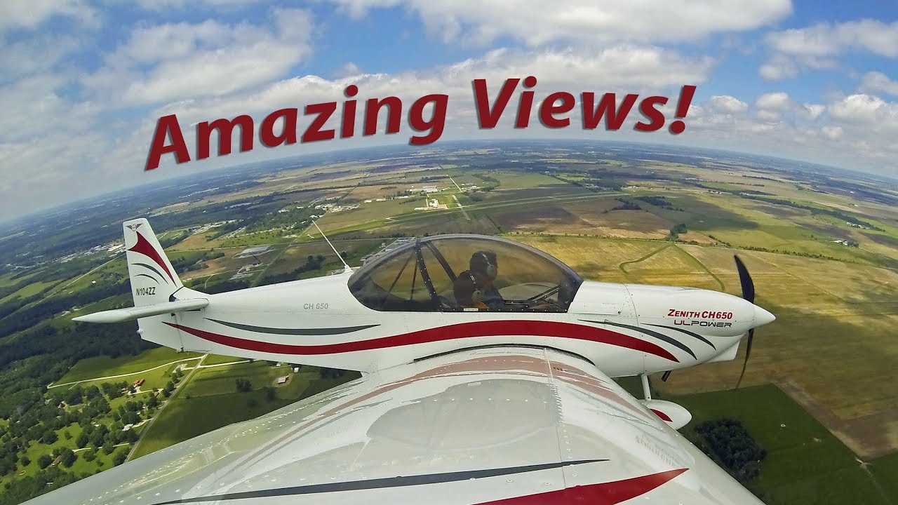 Fantastic views flying in the Zenith CH 650 light sport aircraft