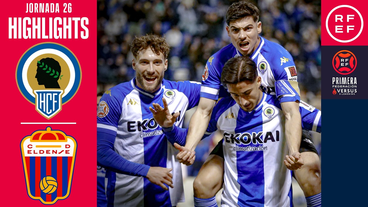 Resumen #PrimeraFederación | Hércules CF 2-1 CD Eldense | Jornada 26 | Temporada 2025/2026