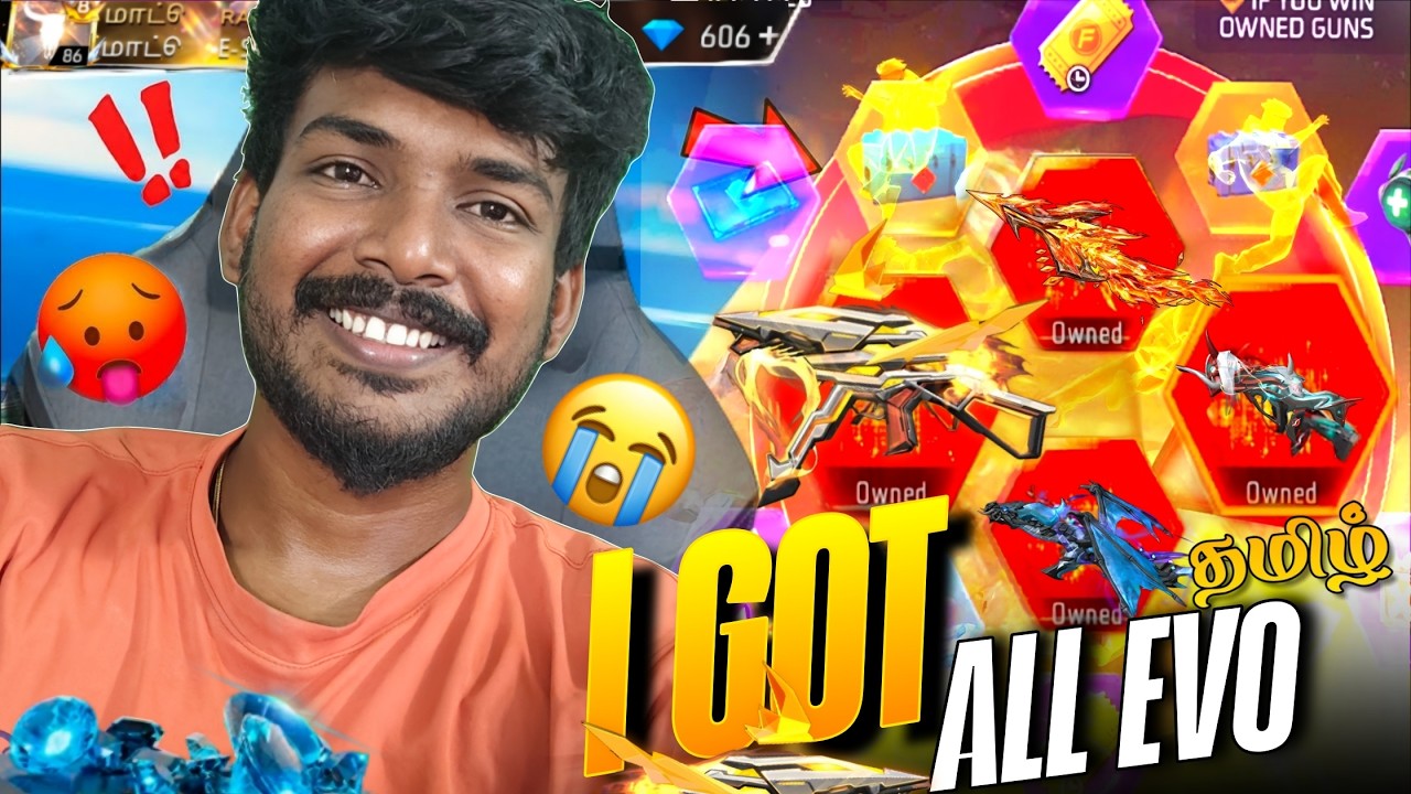 ALL🔥 EVO GUNS OWNED💩 ஊMபி MAX PANNITOMA😭 NEW  EVO VAULT  SPIN💎 FREE FIRE MAX TAMIL | மாட்டு RAVI