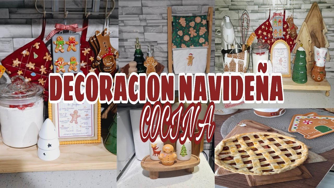 🌲🎅DECORACION NAVIDEÑA COCINA //COMPRAS DE ULTIMA HORA//PAY DE MANZANA🎅🌲