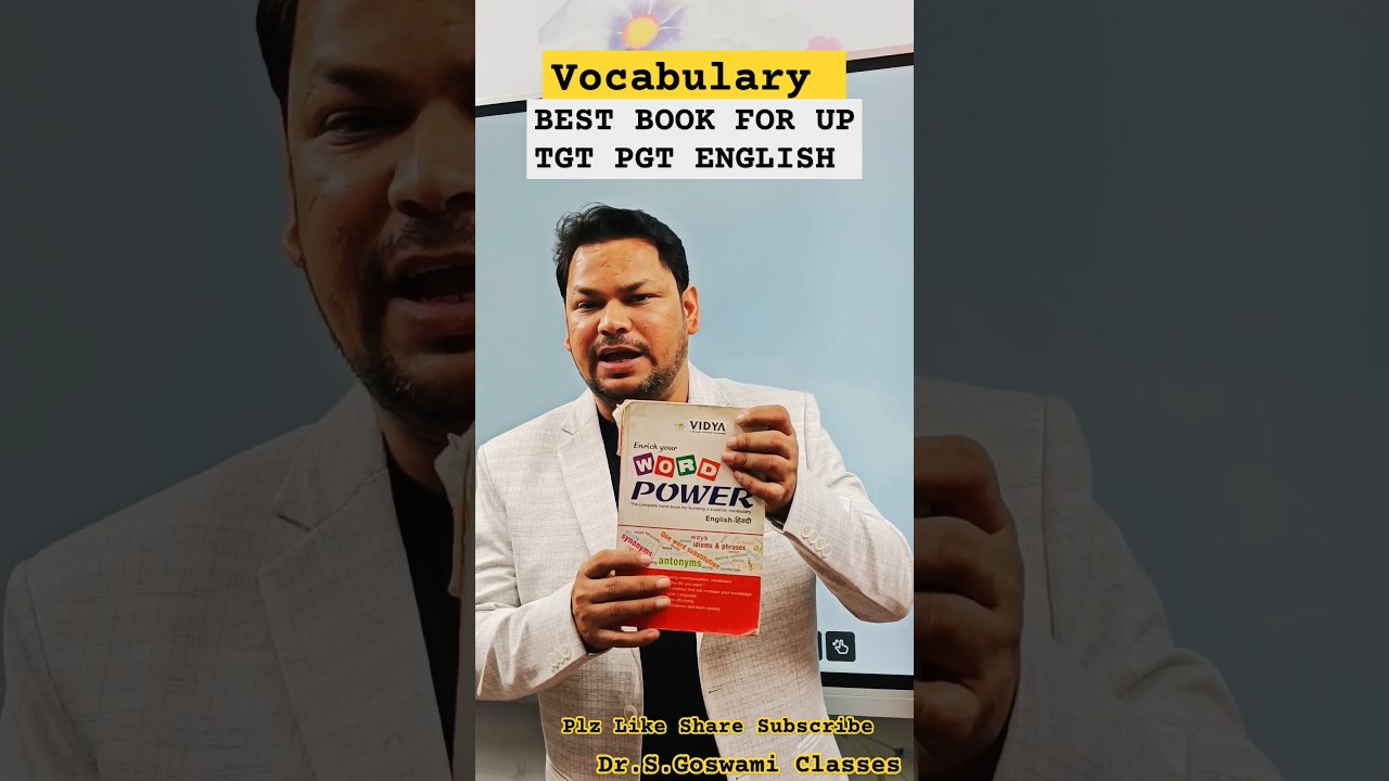 BEST BOOK OF VOCABULARY FOR UP TGT PGT ENGLISH#english#youtube #tgt #pgt#motivation#vocabulary