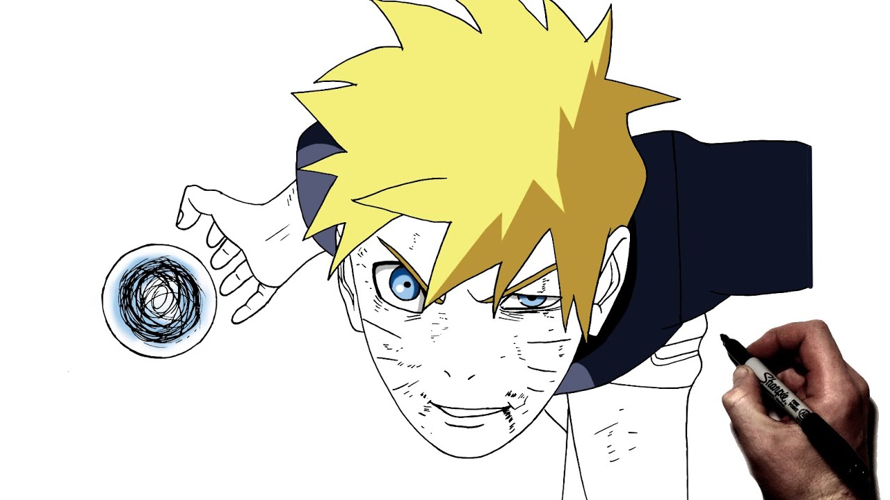 How To Draw Naruto (Final Rasengan) | Step By Step | Naruto