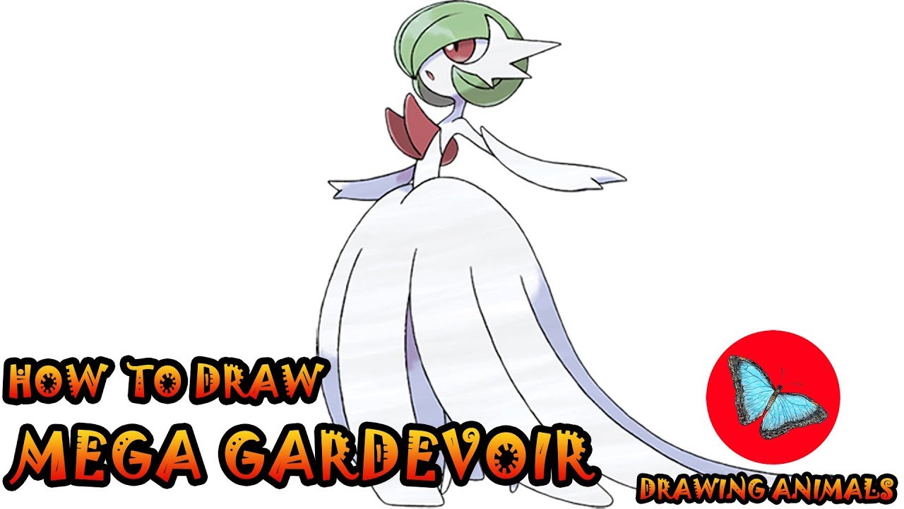 How To Draw Mega Gardevoir Pokemon | Drawing Animals