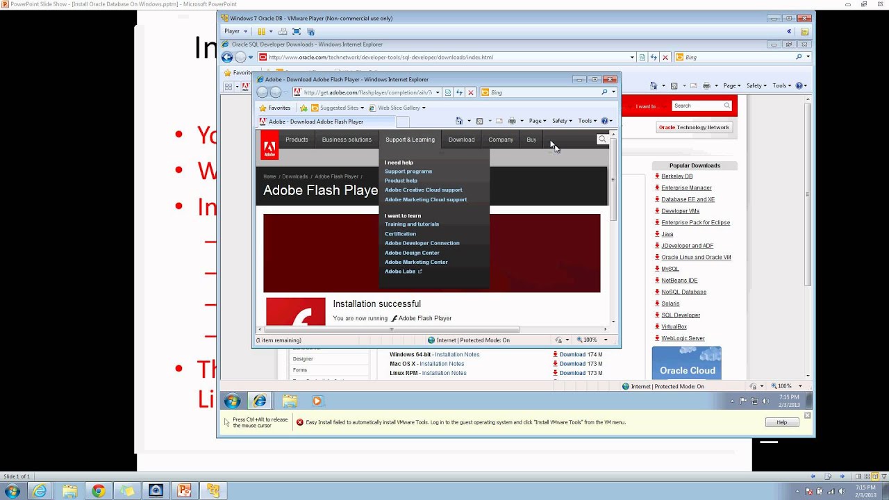 New Oracle DBA Career 3. Installation of Oracle Database 11g/Windows 7