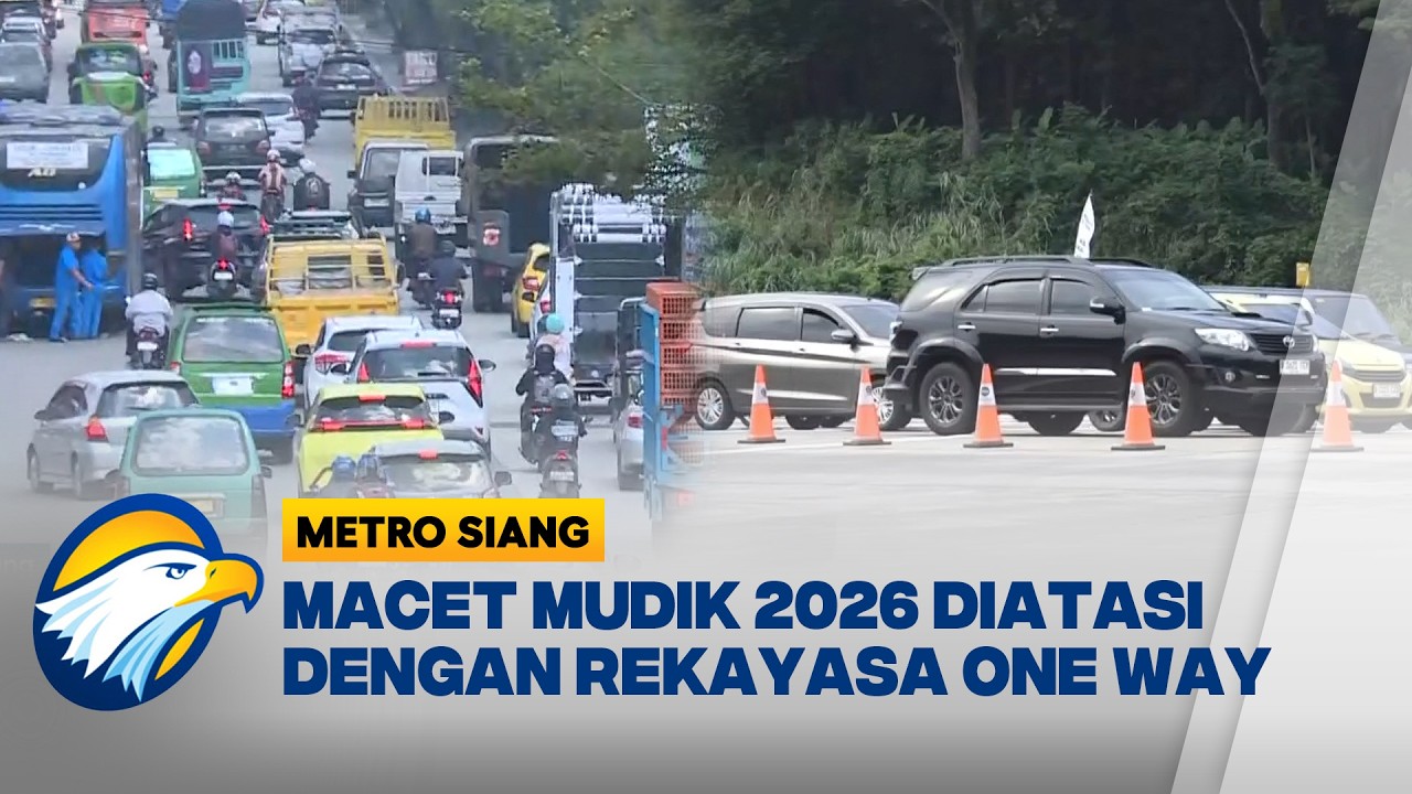 Rekayasa Lalin One Way Diterapkan di Arus Mudik Idul Fitri 2026 - [Metro Siang]