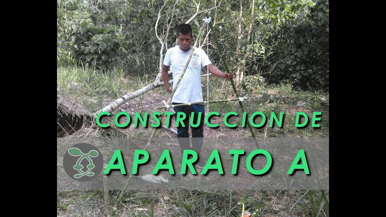 Construcción de aparato A para el trazo de curvas a nivel.