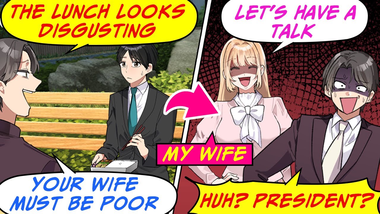 [Manga Dub] My coworker mocked My Wife's lunch... But She was his client’s beautiful CEO!? [RomCom]