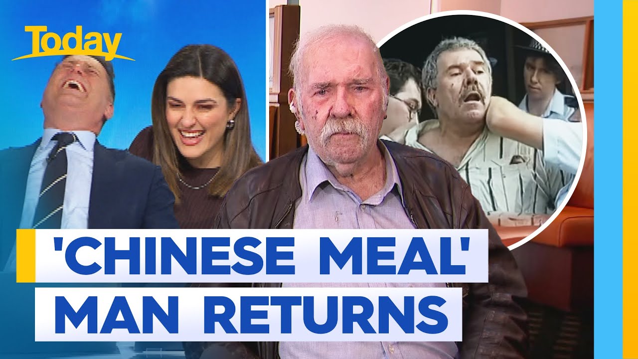 'Succulent Chinese Meal' man reunites with arresting officer | Today Show Australia