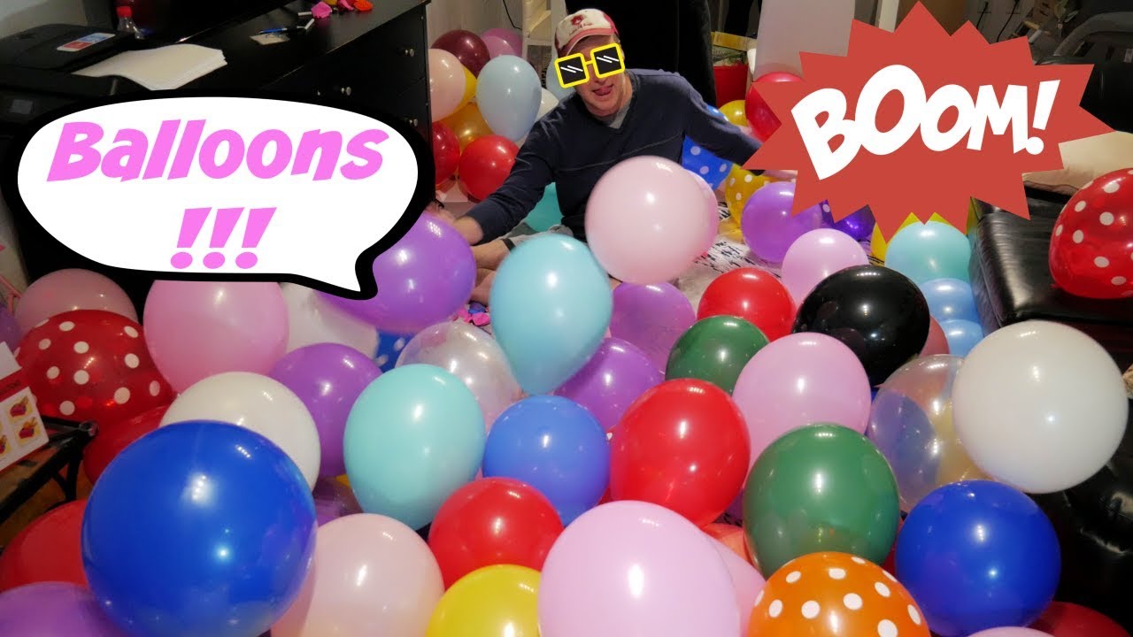 BALLOON Time Part 1 - Filling a room full of Balloons! Balloon Room