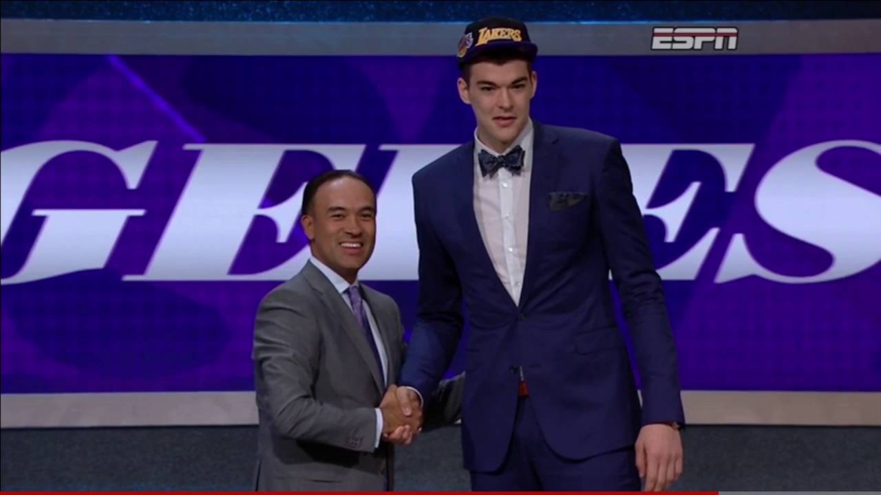 2016 NBA Draft Pick: #32 Ivica Zubac Los Angeles Lakers
