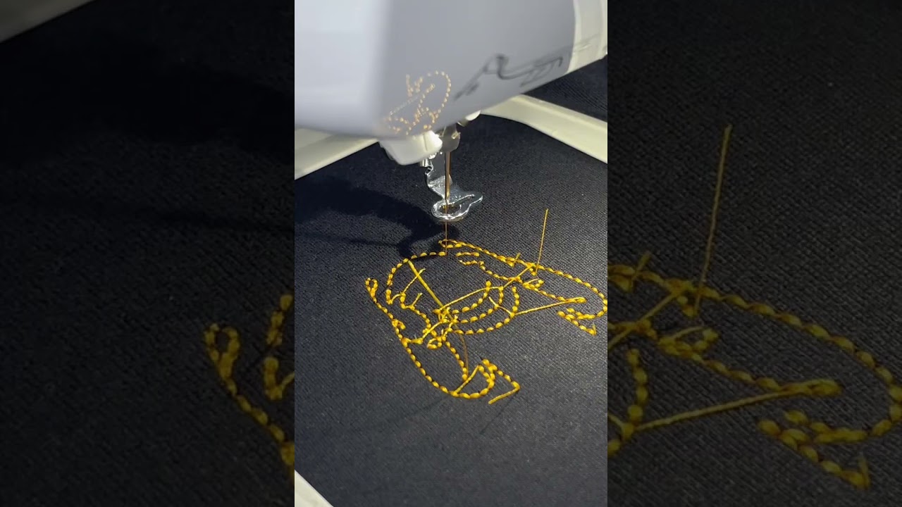👉 “Embroidery Machine Creating a Custom T-Shirt Design – Full Process”