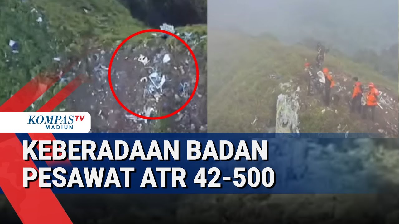 Penampakan Serpihan Pesawat ATR 42 500 di Puncak Bulusaraung, Pengamat Soroti Faktor Cuaca