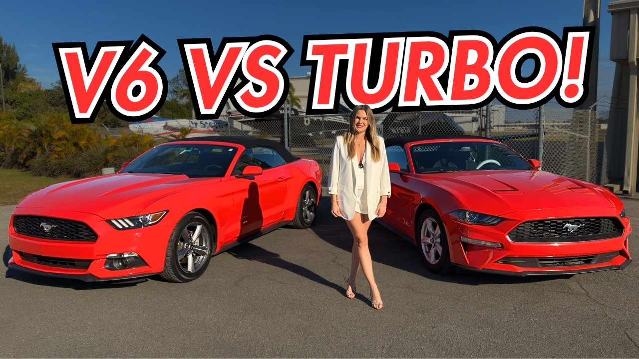 Я сравнил Mustang с V6 и Mustang EcoBoost Turbo.