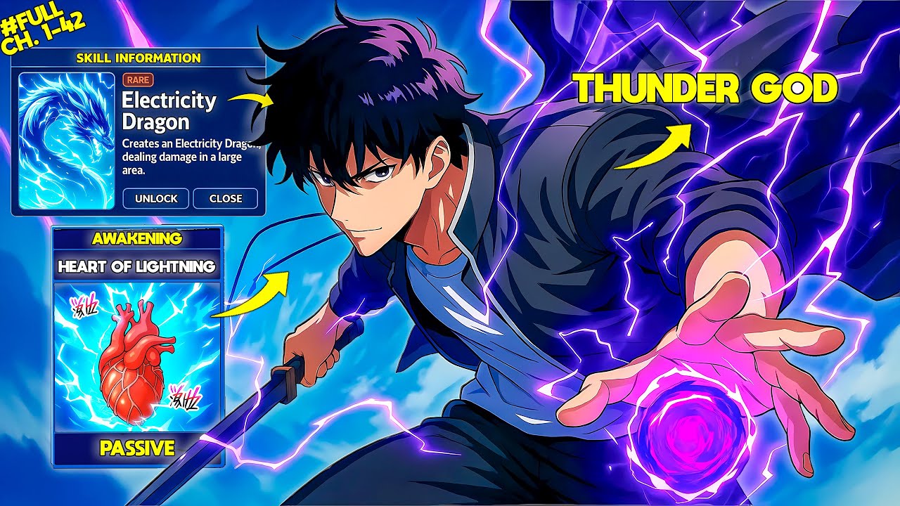 He HAD an E-Rank SKILL, BUT ended up AWAKENING an SSS THUNDER GOD SKILL | Full Story so Far