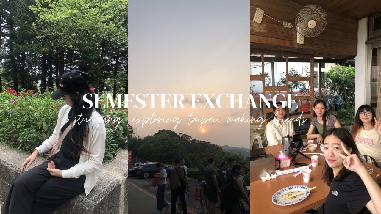 semester exchange: studying, exploring taipei, making friends | uni vlog