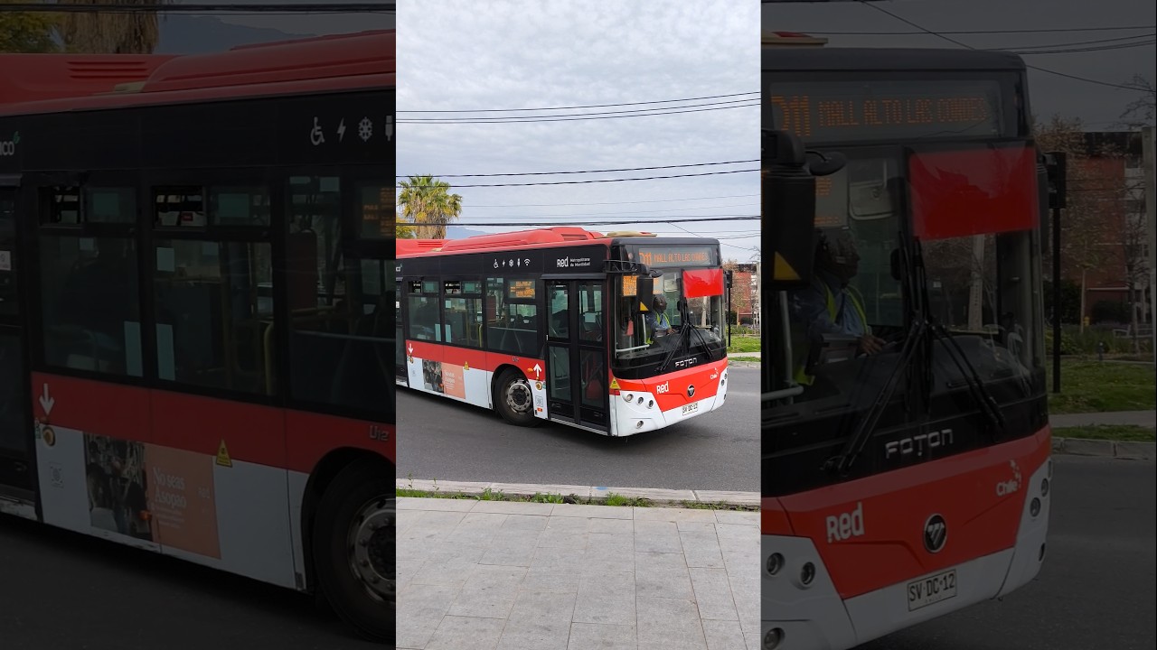 &Ocirc;nibus da linha red em #santiago #chile #cl #trip #travel #viagem #turismo #bus #busesdechile