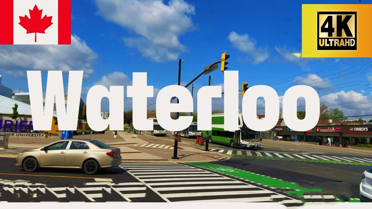 Walking tour in 4k Waterloo Ontario 🇨🇦