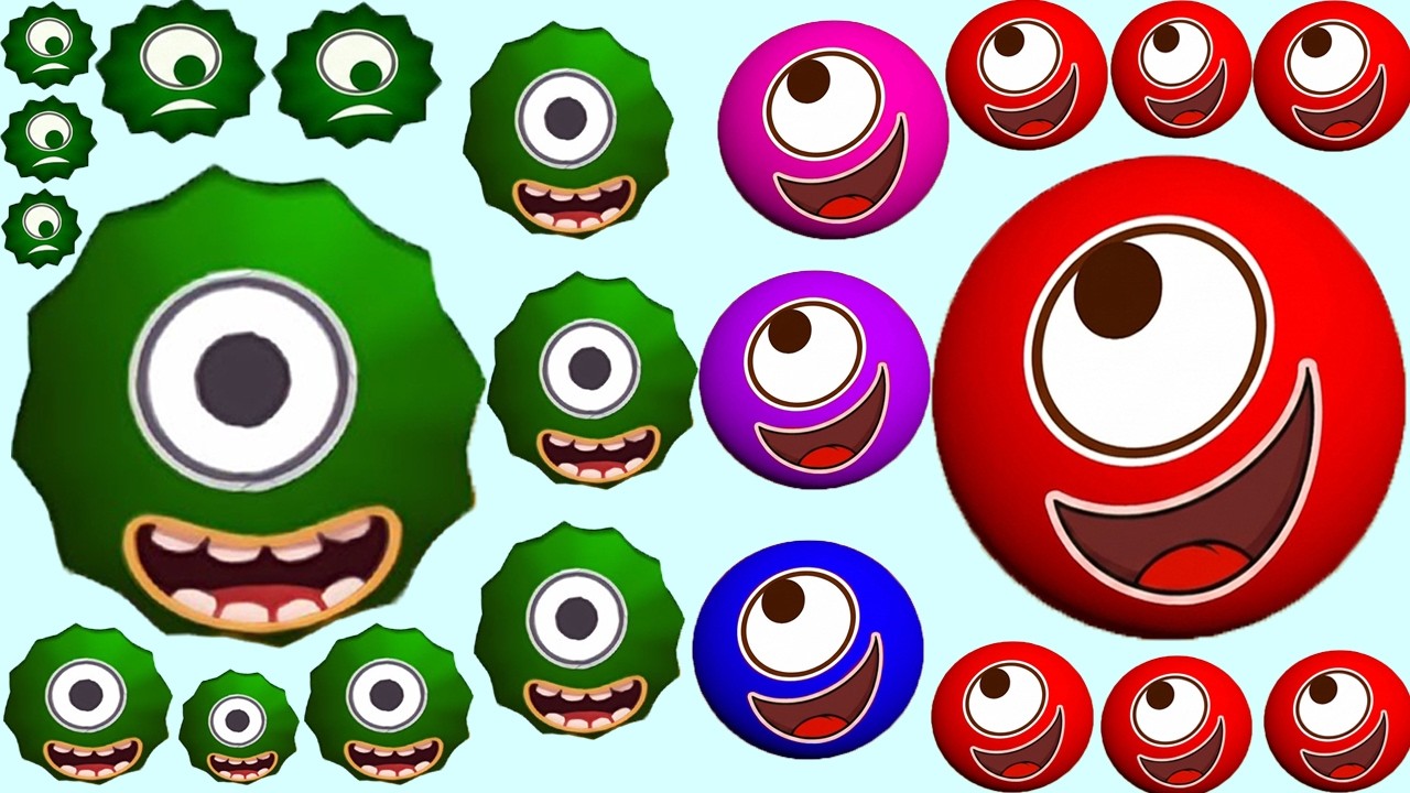 Hungry Balls Fails vs Pro Tricks! (Level 236 - 259) Android / iOS Gameplay Walkthrough