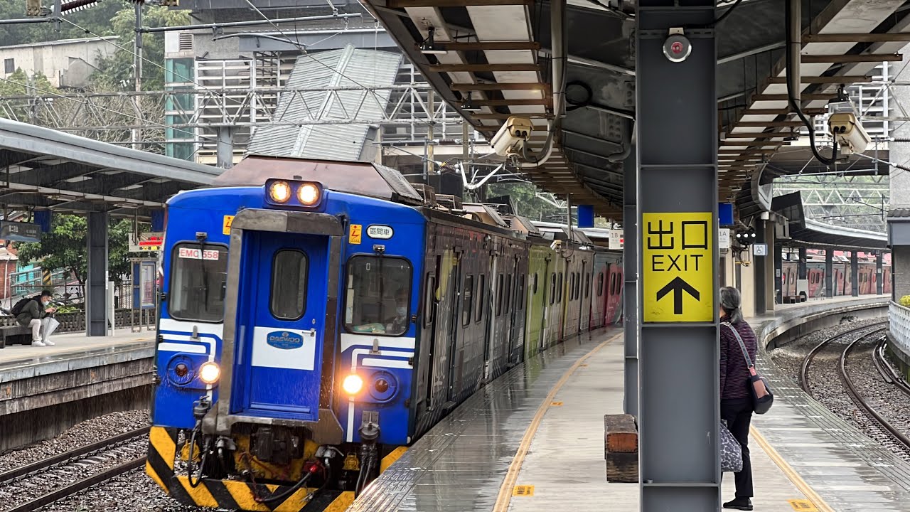 【台鐵】EMU500型優化編組代打北部區間車!!｜2213次「山佳→中壢」#GTOVVVF #行走音