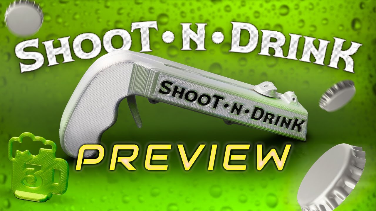 PREVIEW / 3D print SHOOT AND DRIK for (THE MACHINE BROS)