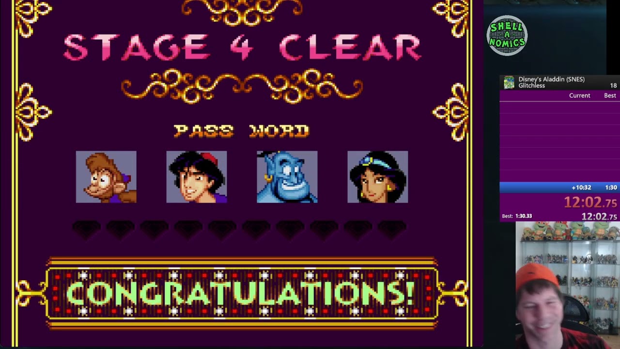 Aladdin Speed ​​Run Super Nintendo Disney Capcom